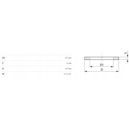 Sandarinimo žiedas 1 1 2 47x67x3mm