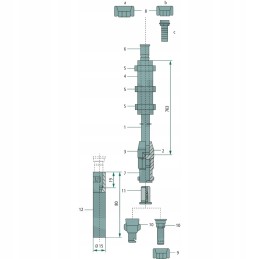 Purškimo filtras 14 8mm, raudona Lechler medžiaga