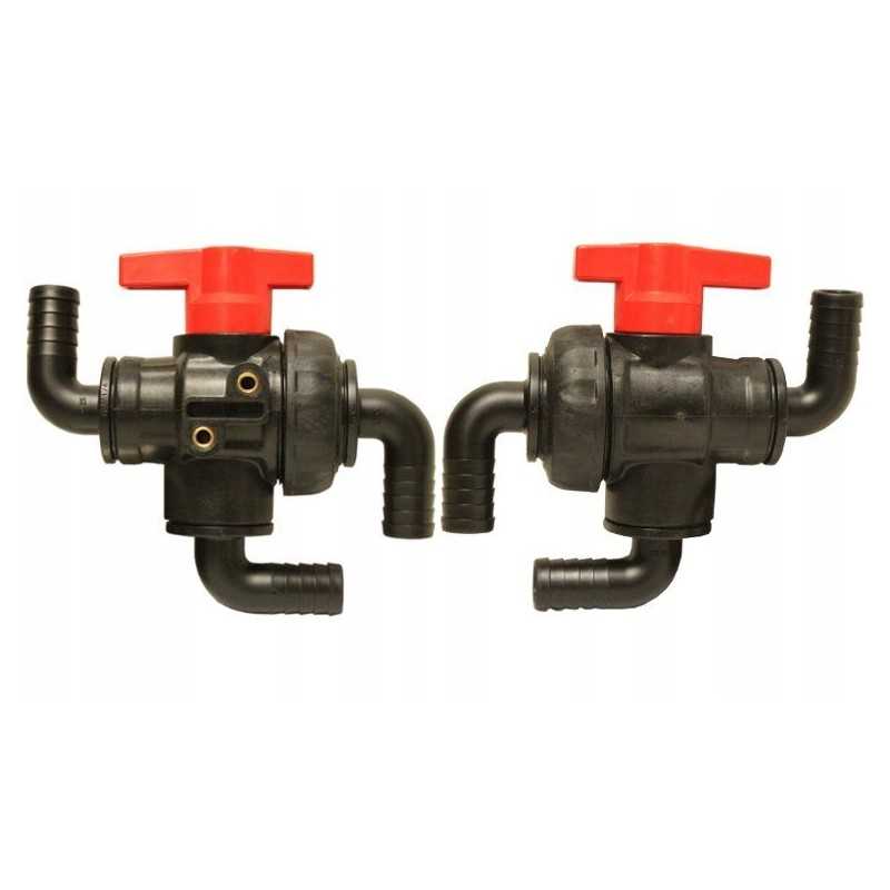 Trijų krypčių purkštuvo vožtuvų rinkinys 25 mm žarnoms