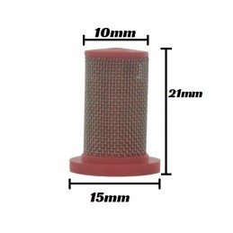 Raudono tinklelio antgalio filtras 50 15 vnt
