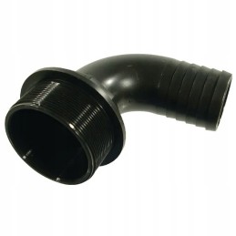 Žarnos jungtis, alkūnė, išorinis sriegis 3, skirtas 60 mm žarnai