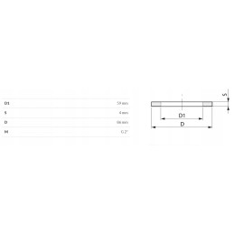 Sandarinimo žiedas 2 59x86x4mm
