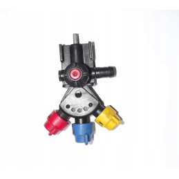 Pasukamas galas purkštuvo galvutė, 3 skyriai, M6