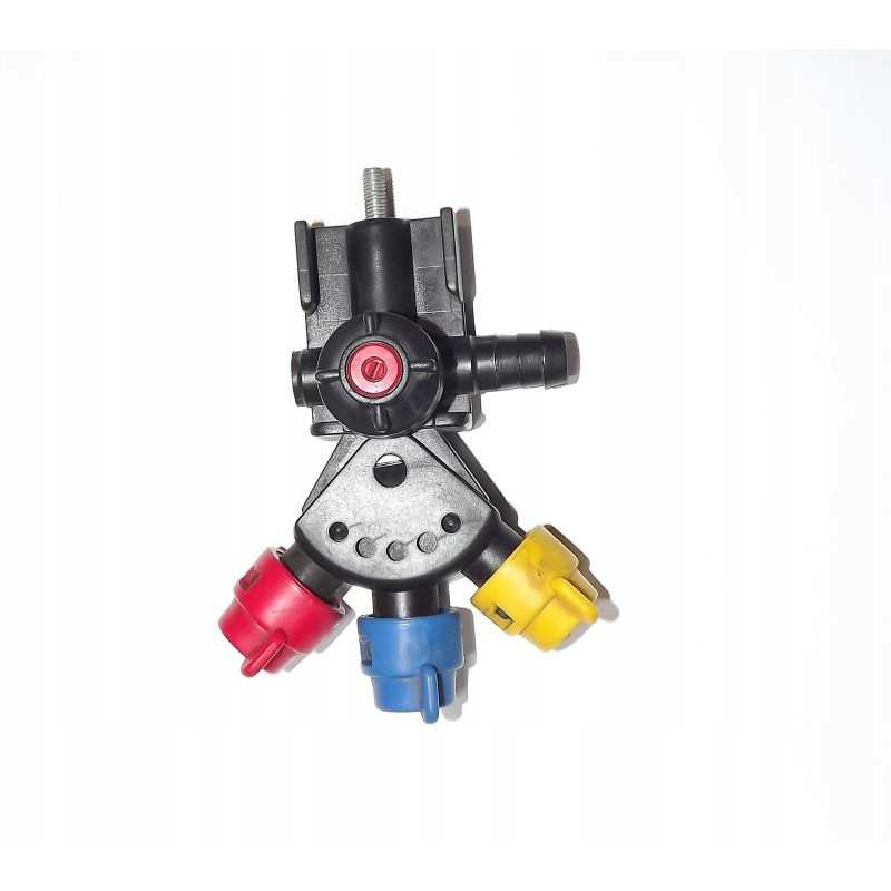 Pasukamas galas purkštuvo galvutė, 3 skyriai, M6