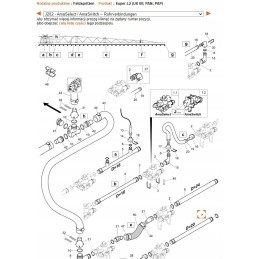 Amazone darbinio skysčio vamzdelis d 20 938372