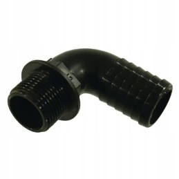 Žarnos jungtis, alkūnė, išorinis sriegis 3, skirtas 75 mm žarnai