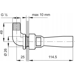 Bako maišytuvas su jungtimi 90