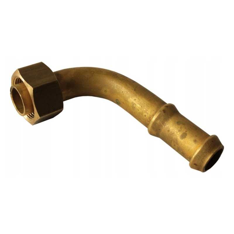 Žalvarinė alkūnė, skersmuo 19 mm, purkštuvas