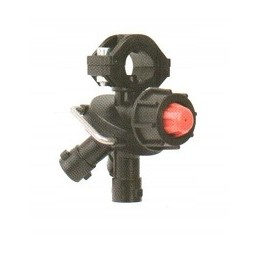 Trijų padėčių besisukanti purkštuvo galvutė