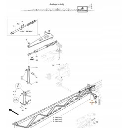 Amazone dešiniojo strypo sulankstomas vožtuvas 911410