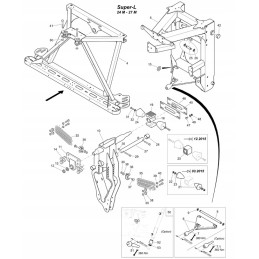 Amazone lauko strėlės pakabos spyruoklė