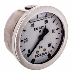 Glicerino manometras m63 0 100 barų g1 4 polmo