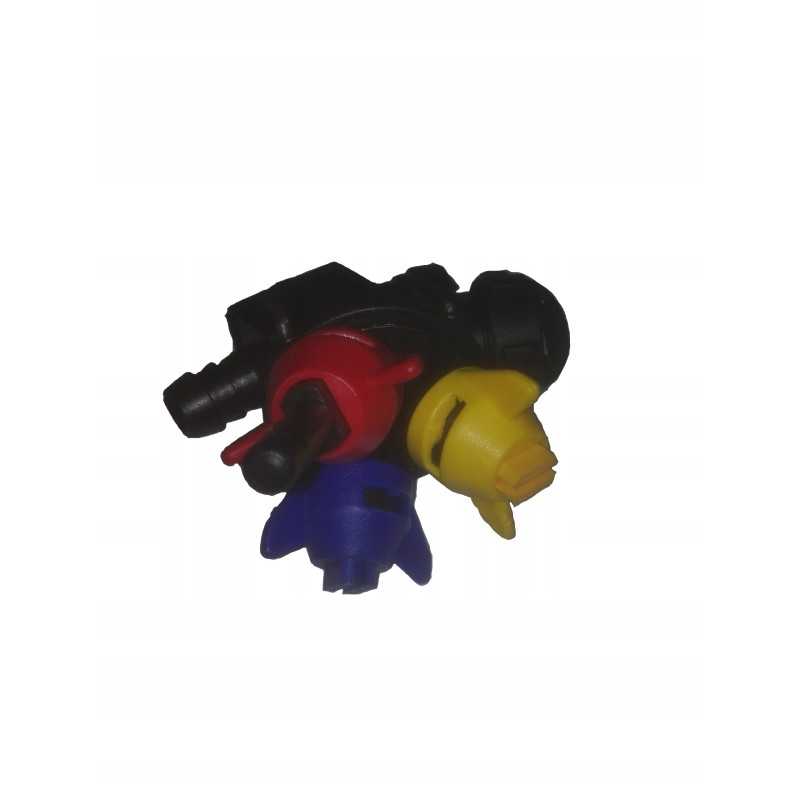 Trijų padėčių besisukanti purkštuvo galvutė