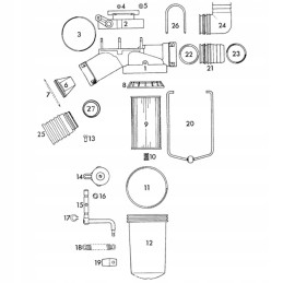 Filtro konteineris 100 mm rau kverneland 00018770