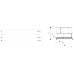 Jungties nipelio vidinis sriegis 1 1 2 arag