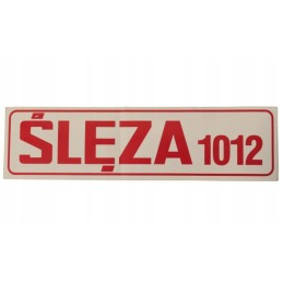 Sleza 1012 purkštuvo lipdukas