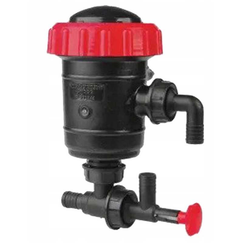 Purkštuvo siurbimo filtras 32 mm žarnai, apačioje