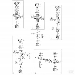 Purkštukų laikiklis purškimo korpusas su laikiklio įvore