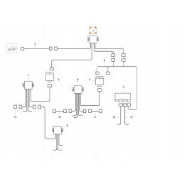 „Amazone“ kabelių rinkinys skirtas UX 16 polių stiprintuvui nl571