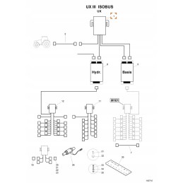 „Amazone“ kabelių rinkinys skirtas UX 16 polių stiprintuvui nl571