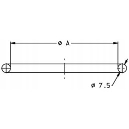 Tarpiklis bako dangčiui 370 mm