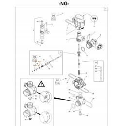 Amazone solenoidinio vožtuvo koto poveržlė zf876
