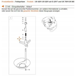 Amazone indukcinio dubenėlio laikiklis 106319