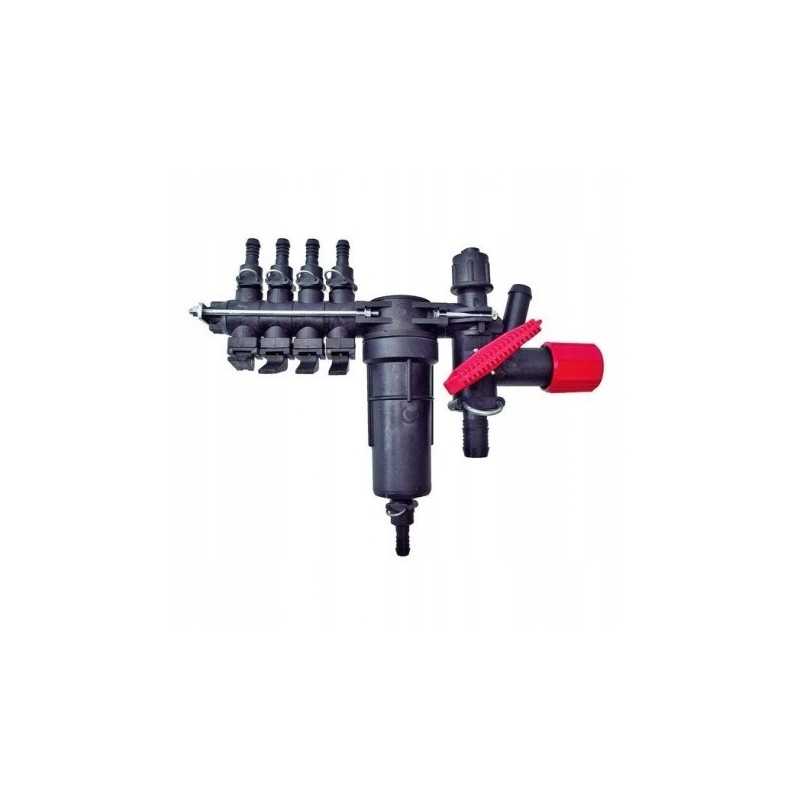 4 sekcijų purkštuvo skirstytuvas