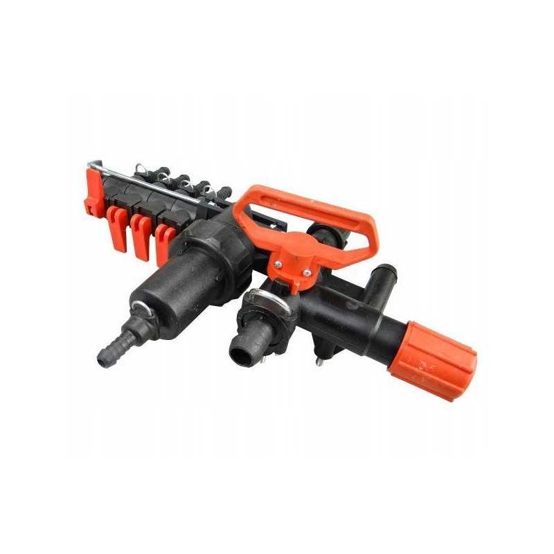 4 sekcijų valdymo vožtuvas su išoriniu filtru