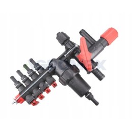 4 sekcijų valdymo vožtuvas su išoriniu filtru