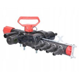 4 sekcijų valdymo vožtuvas su išoriniu filtru