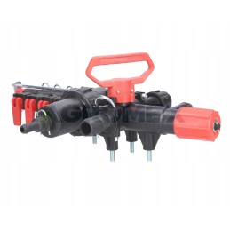 4 sekcijų valdymo vožtuvas su išoriniu filtru