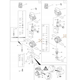 Amazone zf870 solenoidinio vožtuvo bazė