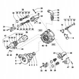 Siurblio vožtuvų komplektas kometa aps96