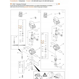 Amazone solenoidinio vožtuvo kabelio sekcija zf956