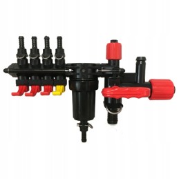 Purkštuvo skirstytuvas, 4 sekcijų, pastovus slėgis