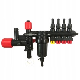 Purkštuvo skirstytuvas, 4 sekcijų, pastovus slėgis