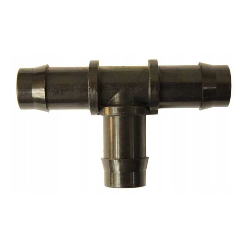 Purkštuvo trišakis jungiamas prie 16 mm plastikinės žarnos