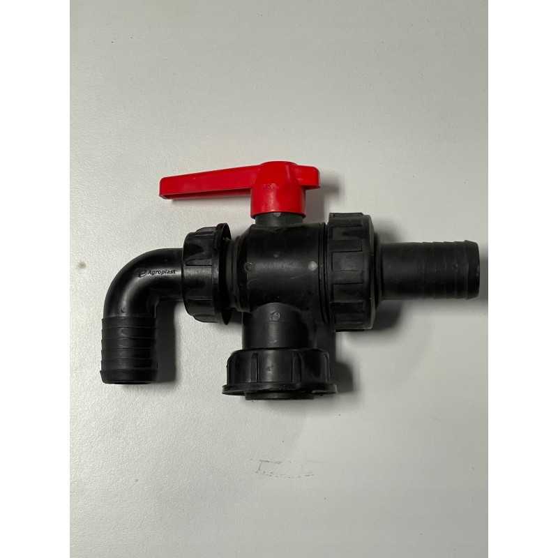 Trijų krypčių rutulinis vožtuvas, 32 mm žarnos purkštuvas