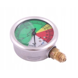 Glicerino manometras m63 0 15 60 bar sriegis g1 4