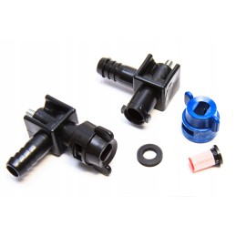 1 padėties galinis purškimo korpusas su M6 varžtu