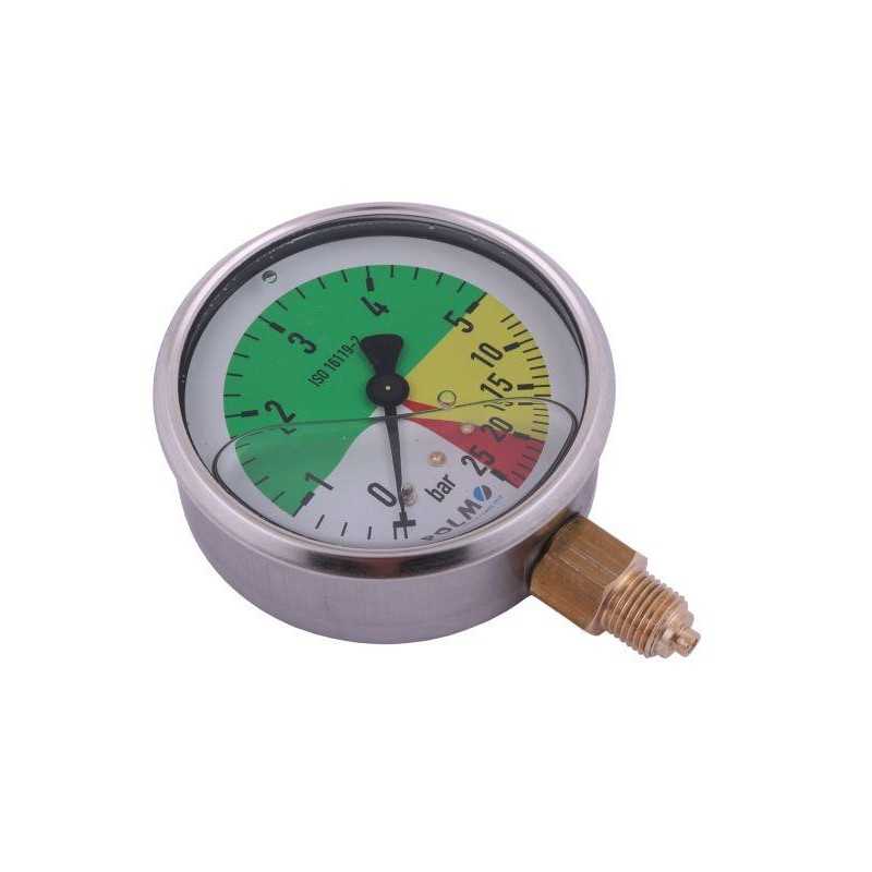 Glicerino manometras m80 0 5 25 bar sriegis g1 4
