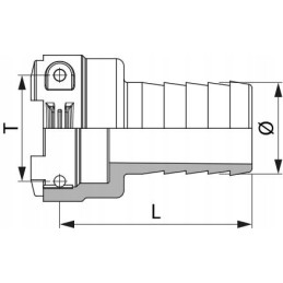 Šakės jungtis 3 T9 60 mm žarnai