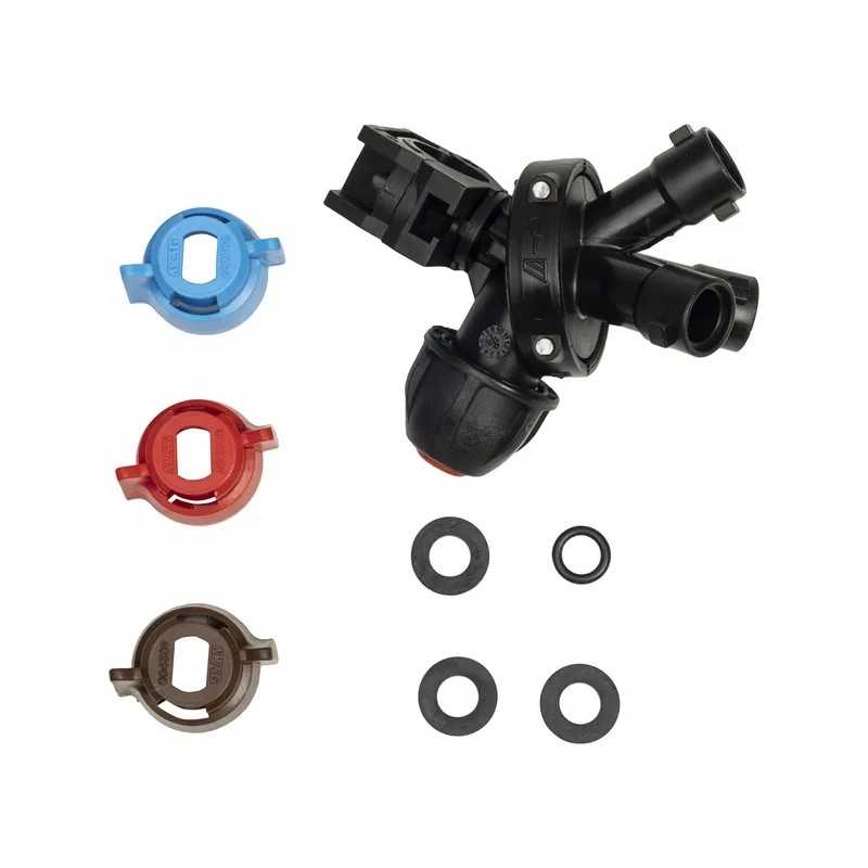 3 padėčių purškimo galvutė 1 2