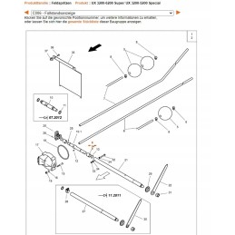 Amazone rankovė 25x25mm 73302953