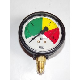 Glicerino slėgio matuoklis purkštuvui 0 16 bar m12x1 5
