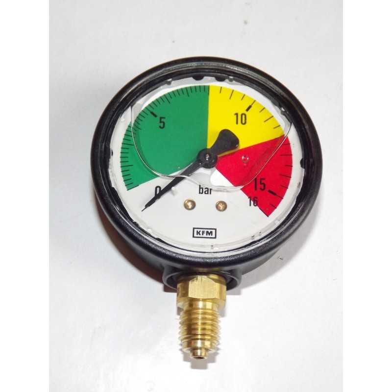 Glicerino slėgio matuoklis purkštuvui 0 16 bar m12x1 5