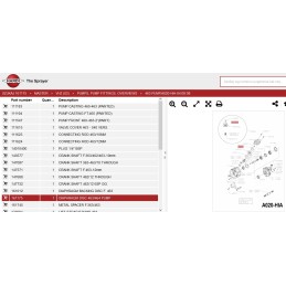 Siurblio diafragmos dangtis 463 originalus