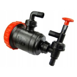 SS filtras su išleidimo vožtuvu ir kabelių išvadais