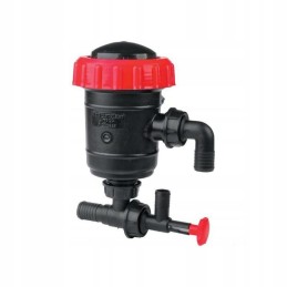 SS filtras su išleidimo vožtuvu ir kabelių išvadais